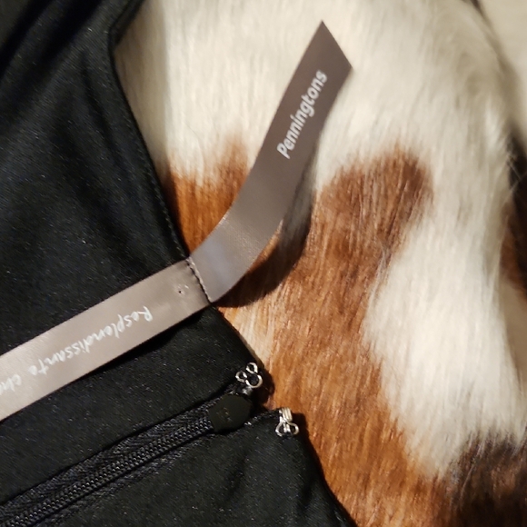 Penningtons Black and Coral Dress Sz X - Picture 2 of 13